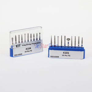 Kit di Frese Diamantate per Lucidatura Dentale, Frese per Manipoli ad Alta Velocità FG con Misure Miste, Attrezzatura Odontoiatrica - Product Image 4