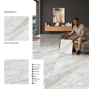 Azulejos de Porcelana Esmaltada Vistaar para Piso, Diseño de Mármol, 600x600mm, 8mm, Diseño Europeo Ceramika - Product Image 2
