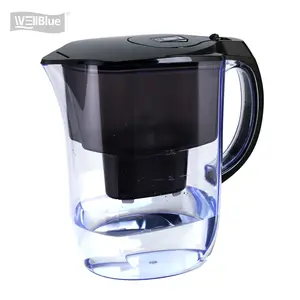 Wellblue home mineralized alkaline mineral water ionizer ultra premium BPA free 3.8L water filter pot jug filter pitcher