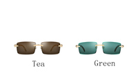 Lunettes de soleil personnalisées avec logo, verres en cristal, lunettes de soleil en corne de buffle