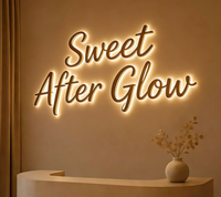 Panneau d'entreprise personnalisé, panneau rétroéclairé par LED, panneau personnalisé pour l'extérieur et l'intérieur, panneau de logo personnalisé pour la réception d'entreprise