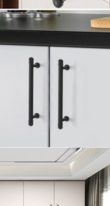 Poignées de meuble cannelées de luxe léger à la française, espacement entre les trous 96/128/160 mm, pour armoire de cuisine, placard et porte de meuble - Product Image 6