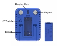 Termómetro Higrómetro Digital Compacto para Interiores y Exteriores Xiuda Modelo 159, Sonda Externa, Detector de Temperatura y Humedad Máxima y Mínima