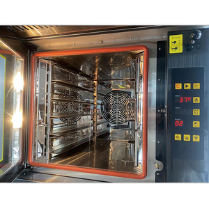 Good Commercial Bakery 5 bandejas Horno de circulación de aire caliente 2 cubiertas Combinación de convección eléctrica Juego de horno combinado para pan Pizza - Product Image 2
