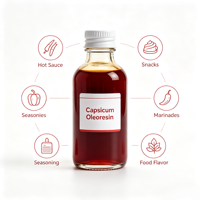 Huile d'oléorésine de capsicum naturelle de qualité alimentaire à 60 % et extrait de piment soluble dans l'eau en bouteille/fût pour assaisonnement de snacks et sauces