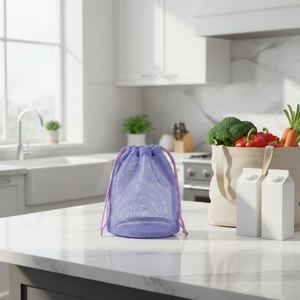 Eco-Friendly Durable Makeup <b>Bag</b> Portable Mesh Braided Pouch Transparent Water-Draining Storage Travel Gift <b>Bag</b> - Product Image 1