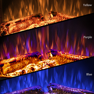 Luxstar Inserts de chauffage de <span class=keywords><strong>cheminée</strong></span> électrique de 33 pouces avec porte en verre écran en maille feu crépitant sons décoratifs pour un usage domestique - Product Image 5
