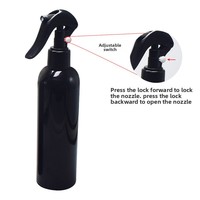 Pulvérisateur à gâchette PE vide rechargeable 200ml 300ml, flacon pulvérisateur en plastique ambré/noir pour toner et liquides
