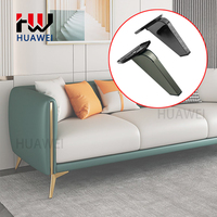 Accessoires de quincaillerie HUAWEI Raccords à usage domestique Revêtement en aluminium Pieds de canapé Pieds de meuble d'armoire de table de bureau en plastique