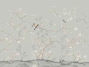 Nouveau papier peint <span class=keywords><strong>2022</strong></span>, motif floral et d'oiseaux chinois, papier peint pour chambre d'enfant - Product Image 4