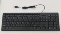 OEM Fabrika Direkt Uygun Maliyetli USB 2.0 Kablolu Tam Boy İş Ofis Klavyesi Membran Anti-Ghosting Tak Çalıştır İngilizce UK