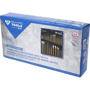 BRILLIANT TOOLS - BT085030 Jeu de ciseaux et de poinçons (28 pièces) -EAN 4042146866740 MARTEAUX ET CISEAUX CISEAUX - Product Image 2