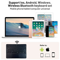 Nuevo Teclado Inalámbrico BT USB-C de 10 Pulgadas con Touchpad Ultrafino RGB Multicolor, 78 Teclas Intercambiables en Caliente, Certificado CE, 12 Meses de Garantía