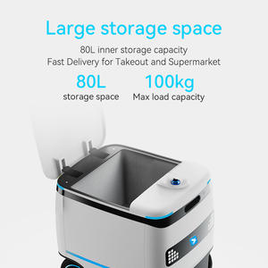 <span class=keywords><strong>Robot</strong></span> de livraison Alpha Robotics Speedybot Pro 100 kg, 100 L de stockage, charge automatique, intérieur/extérieur, pour la livraison de nourriture, de café, de pizzas, serveur, VSLAM - Product Image 2