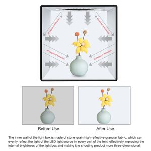 خصم تعبئة استوديو الصور الشعبي ، طقم صندوق تصوير محمول خيمة تصوير قابلة للطي 25 - Product Image 3