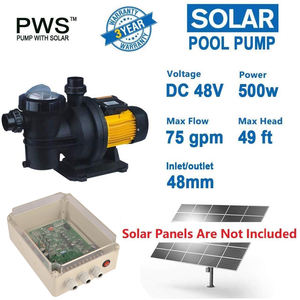 <span class=keywords><strong>Pompe</strong></span> à filtre à eau de circulation de <span class=keywords><strong>piscine</strong></span> solaire JP17-15/500 avec moteur sans balais 48V CC - Product Image 3