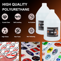Prix d'usine vente en gros d'autocollants de dôme en résine époxy cristalline non jaunissante/résine de polyuréthane doming