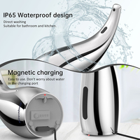 Dispensador automático de jabón líquido de 300mL/11oz, sin contacto, 4 niveles, sensor infrarrojo ajustable, resistente al agua, para baño, cocina, Hotel