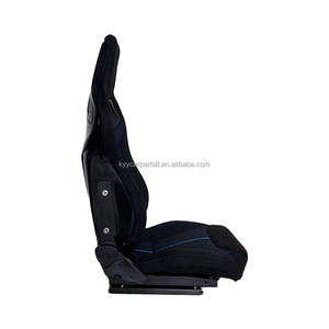 Sièges baquet de course universels RECARO SR3 en suède bleu, avec rails à double verrouillage, pour usage automobile – Vente chaude - Product Image 3