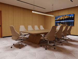 Carrelage de moquette 50x50 durable et élégant, écologique, <span class=keywords><strong>gris</strong></span> <span class=keywords><strong>taupe</strong></span> / rose <span class=keywords><strong>clair</strong></span>, conçu pour les espaces de travail des cadres dirigeants et l'hôtellerie - Product Image 6