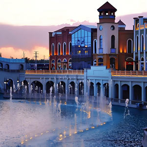 نافورة مياه راقصة موسيقية عائمة - نافورة تجارية من الفولاذ المقاوم للصدأ بتصميم مخصص وبناء متين - Product Image 1