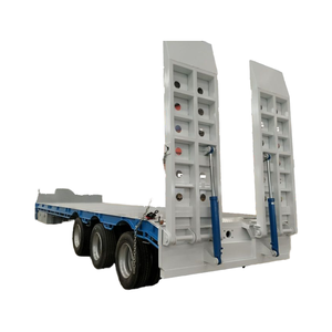 7アクスルフラットベッドスチール低ベッドセミトレーラー貨物用 - Product Image 1