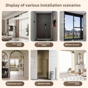 Phụ kiện gạch tùy chỉnh 304/201 khung thép không gỉ cho cửa ra vào Hợp kim nhôm khung cửa che khung kim loại cho cửa - Product Image 4