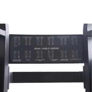 Máquina de Gimnasio Comercial de Alta Resistencia con Polea Doble Ajustable <span class=keywords><strong>para</strong></span> <span class=keywords><strong>Pecho</strong></span>, Equipo de Gimnasio con Pesas Integradas, Dispositivo de Fitness con Sistema de Pines Negros - Product Image 4