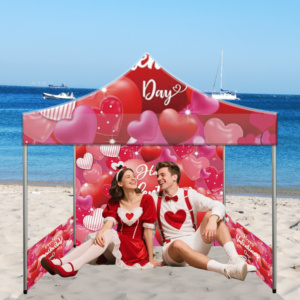 Customized Valentine's Day 3x3M Foldable Sunshade <b>Tent</b> Aluminum Alloy <b>Frame</b> 300D Polyester Outdoor Promotional Events - Product Image 5