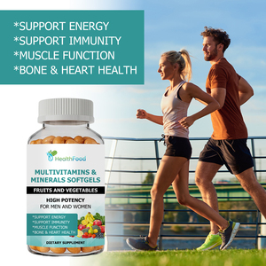 Factory Wholesale Multivitamins&Minerals Softgels High Potency for Men Women Support Energy Immunity Muscle Function Bone&Heart - Product Image 6