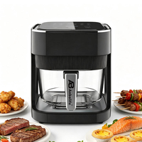 Friteuse à air Anbolife 3,5 L avec système de circulation rapide de l'air, 80 % moins de graisse, écran LED, protection contre la surchauffe et interrupteur de sécurité CB