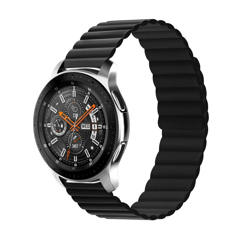 20mm 22mm Silicone Magnetic Strap for Samsung Galaxy Watch Band 42mm 46mm Galaxy Watch 3 45mm 41mm for Amazfit Bip GTR Strap