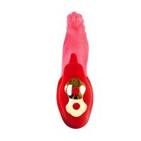 Großhandel Modell B Teleskopischer Silikon-Vibrator mit Stoßfunktion USB-Aufladbar IPX6 Wasserdicht für Frauen OEM-Anpassung