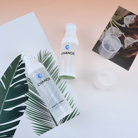 Flacon pompe cosmétique et lotion de soin 60ml 100ml 120ml 100% PCR PP avec pompe sans air, impression sérigraphique personnalisée du logo