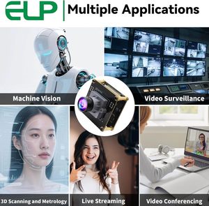 Módulo de Cámara USB ELP de Alta Velocidad 4K 60FPS IMX678 para Computadora, Gran Angular, Baja Distorsión, 100 Grados, Cámara Web UVC para Uso Industrial - Product Image 6