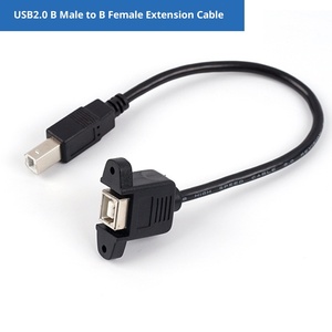 Cáp nối dài <span class=keywords><strong>USB</strong></span> B đực sang <span class=keywords><strong>USB</strong></span> B cái bán buôn, có đầu nối dạng đai ốc, chất liệu đồng thiếc, model U02-005, xuất xứ Trung Quốc - Product Image 2