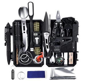 25 pezzi attrezzatura <span class=keywords><strong>di</strong></span> sopravvivenza <span class=keywords><strong>di</strong></span> emergenza attrezzatura <span class=keywords><strong>di</strong></span> difesa tattica antincendio strumenti <span class=keywords><strong>di</strong></span> pesca <span class=keywords><strong>sport</strong></span> <span class=keywords><strong>di</strong></span> <span class=keywords><strong>avventura</strong></span> all'aperto coperta attrezzata - Product Image 1