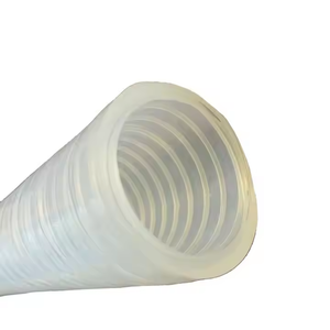Food Grade Vacuum <strong>Silicone</strong> <strong>Hose</strong> Plastic Reinforced <strong>Transparent</strong> Medical Respirator <strong>Hose</strong> with Customize Service - Product Image 1