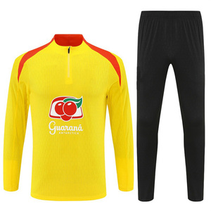 Maillot de football de l'équipe nationale du Brésil 2026 – Ensemble d'entraînement respirant à manches longues pour adulte, grande taille - Product Image 1