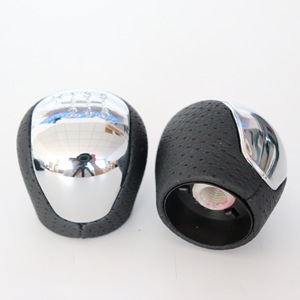 Leather Gear <b>Shift</b> <b>Knob</b> For Hyundai Elantra Ergonomic Design DZ20 Q2-2B - Product Image 1