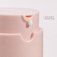 Flacon de crème pour le visage sans air à fond rotatif personnalisé de 15 ml, 30 ml, 50 ml, avec doublure remplaçable, flacon de soin de la peau avec logo