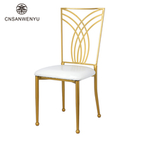 Chaises de mariage en métal robuste pour événements, hôtels, banquets |   Meubles de salle à manger d'intérieur et d'extérieur