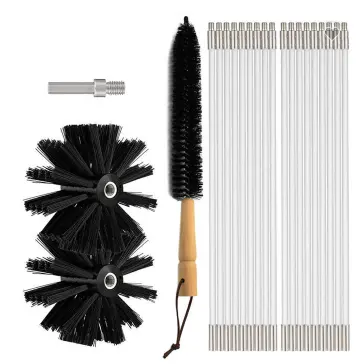 Flexible Nylon Chimney Cleaning Brush Drill Driven Chimney Cleaning Brush Kit