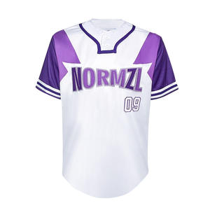 Personalizado en blanco sublimación béisbol camiseta barata al por mayor de los hombres camisetas de béisbol de China - Product Image 3