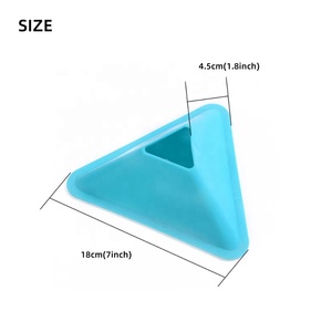 18*4,5 cm al por mayor OEM multicolor triángulo <span class=keywords><strong>señalización</strong></span> placa obstáculo equipo azul fútbol entrenamiento agilidad cono - Product Image 3