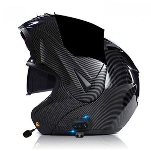 Casque de moto électrique à double visière, casque ouvert Bluetooth, casque de course moto, conforme aux normes 3C ECE06 - Product Image 2