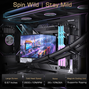 Lovingcool ซูเปอร์หน้าจอ360มม. ระบายความร้อนด้วยของเหลว RGB ฮีทซิงค์ AIO เครื่องทำน้ำเย็นวอลเปเปอร์ขนาดใหญ่<span class=keywords><strong>คอม</strong></span>พิวเตอร์เกมระบายความร้อนซีพียู - Product Image 4