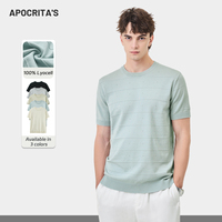Chemise à manches courtes en tricot de lyocell pour homme, haute qualité, respirante, douce pour la peau, tissu texturé, pull décontracté – Collection 2026