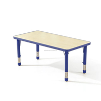 Table d'apprentissage pour enfants réglable en hauteur, bureau d'écriture ergonomique robuste pour salle de classe et garderie