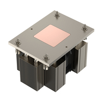 Refroidisseur de processeur de serveur COOLSERVER AM5 2UM87, 5 caloducs, dissipateur thermique, boîtier d'ordinateur 2U, fond en cuivre, TDP 185W, deux roulements à billes, 62CFM